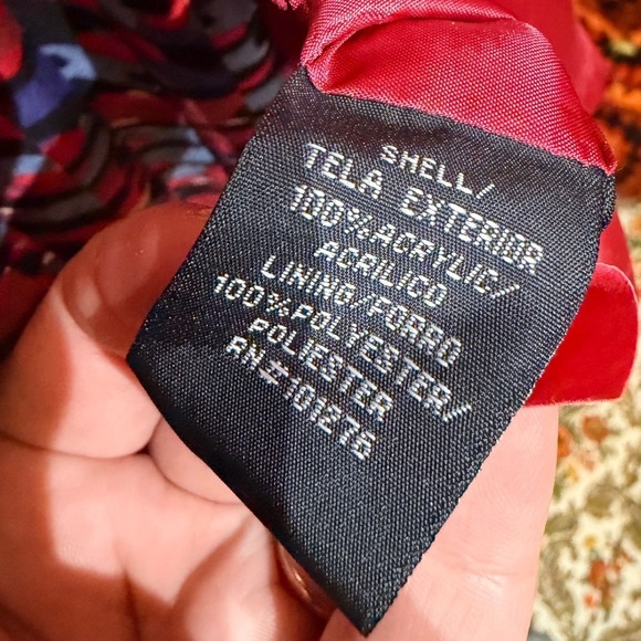 Vintage Y2K Rampage Pink Textured Mandarin Collar‎ Jacket Black Frogs Buttons M - Picture 4 of 10